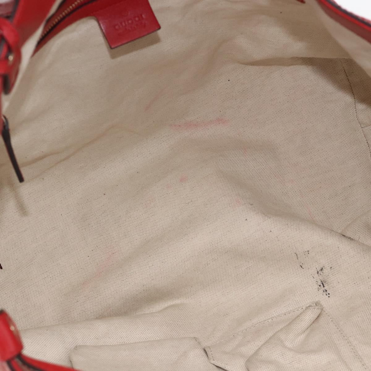 Gucci Craft Tote Diamante Leather Red Pvc Tote Bag Bag (Pre-Owned)