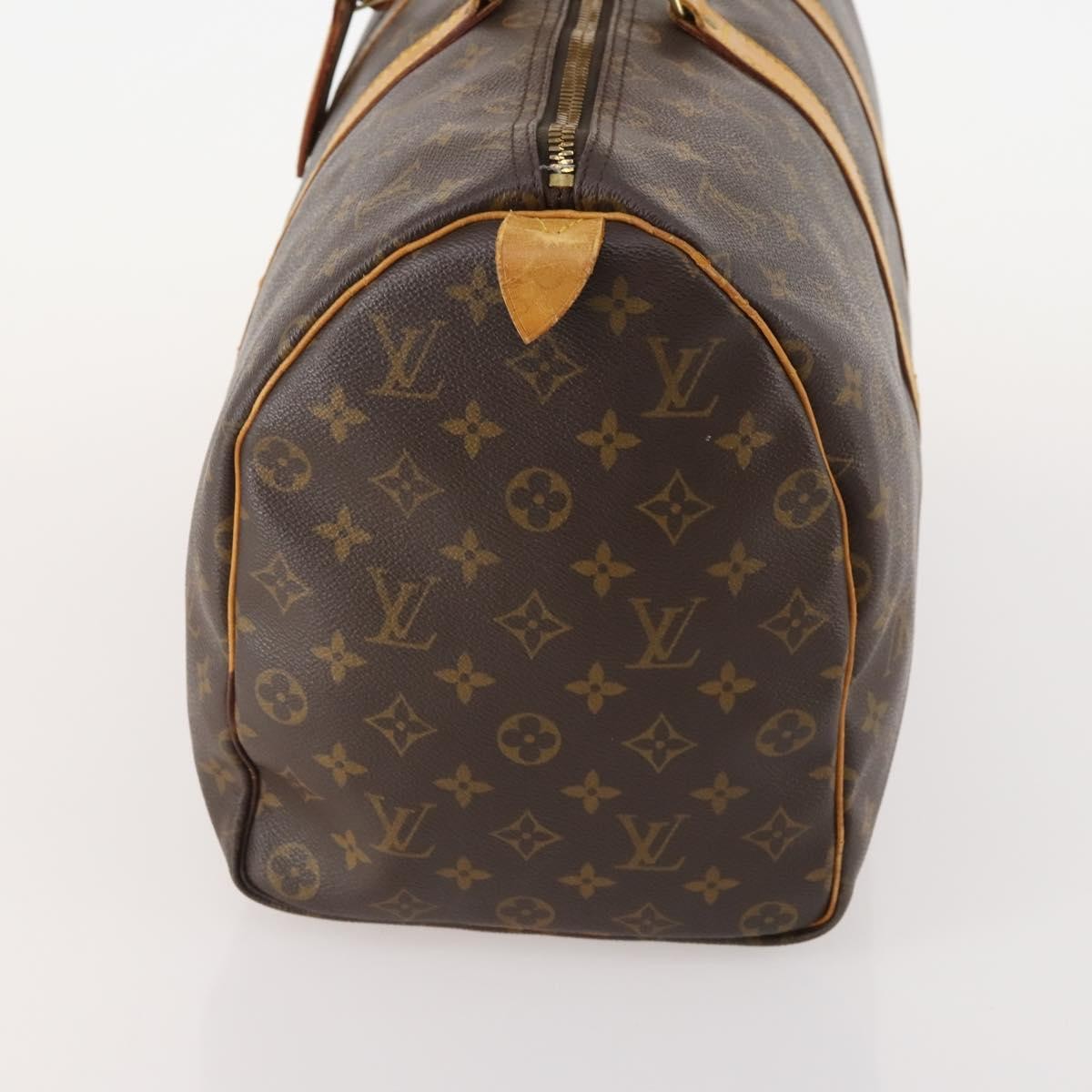 Louis Vuitton Keepall Monogram Canvas Brown Canvas Travel Bag Bag (Pre-Owned)