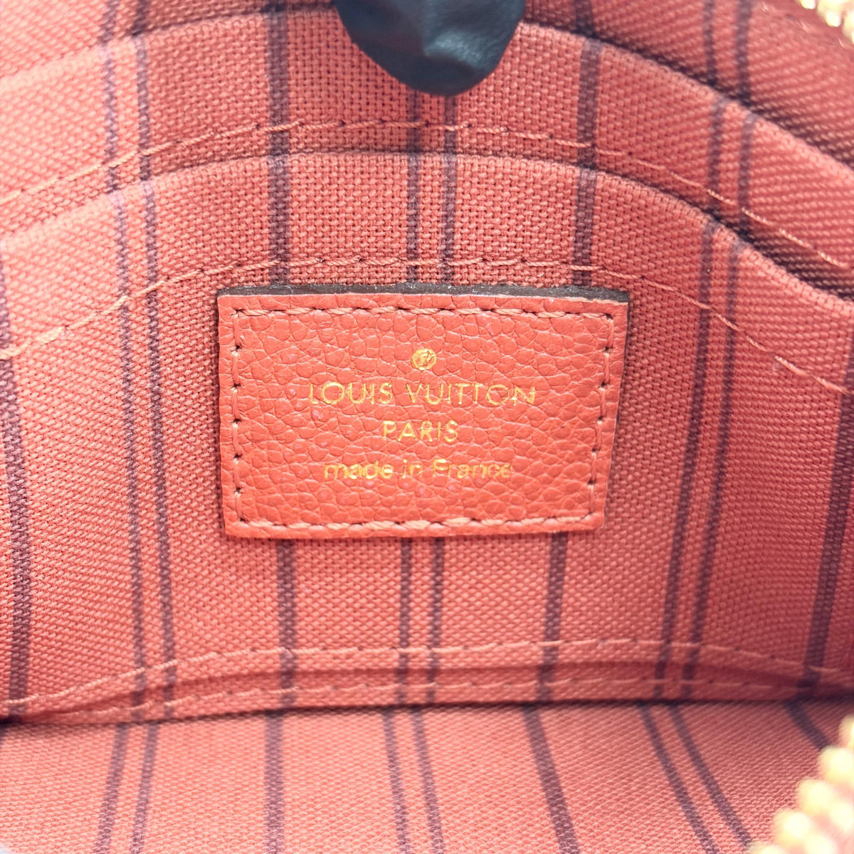 Louis Vuitton Citadine Monogram Empreinte Leather Red Leather Handbag (Pre-Owned)