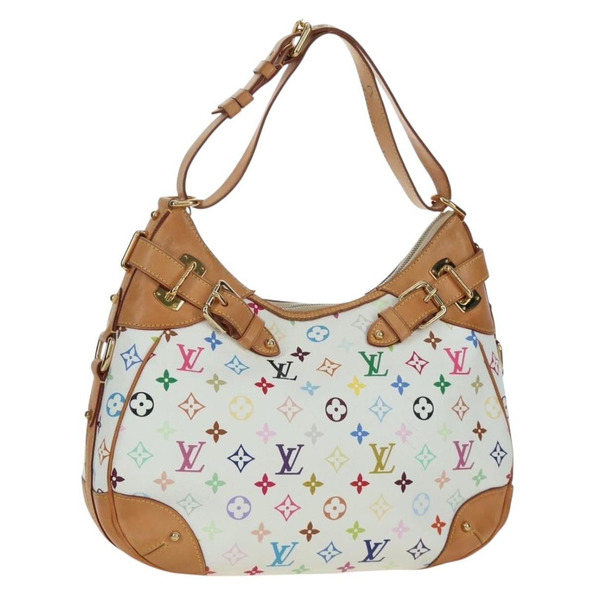Louis Vuitton Greta Monogram Multicolor White Canvas Shoulder Bag Bag (Pre-Owned)