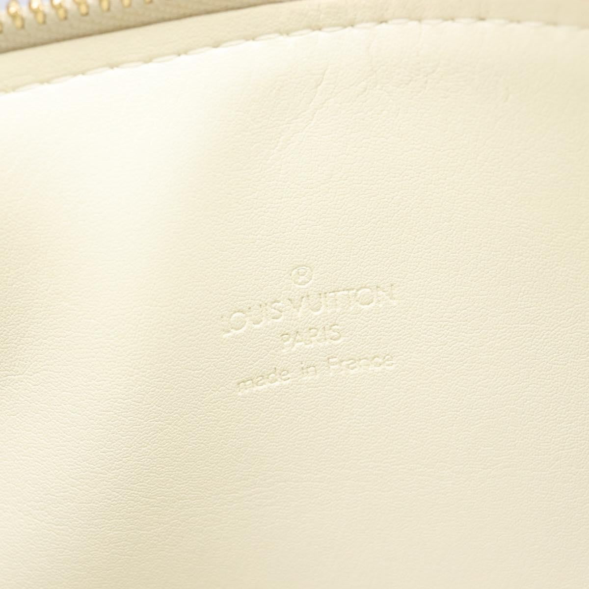 Louis Vuitton Bedford Monogram Vernis Beige Patent_Leather Handbag (Pre-Owned)
