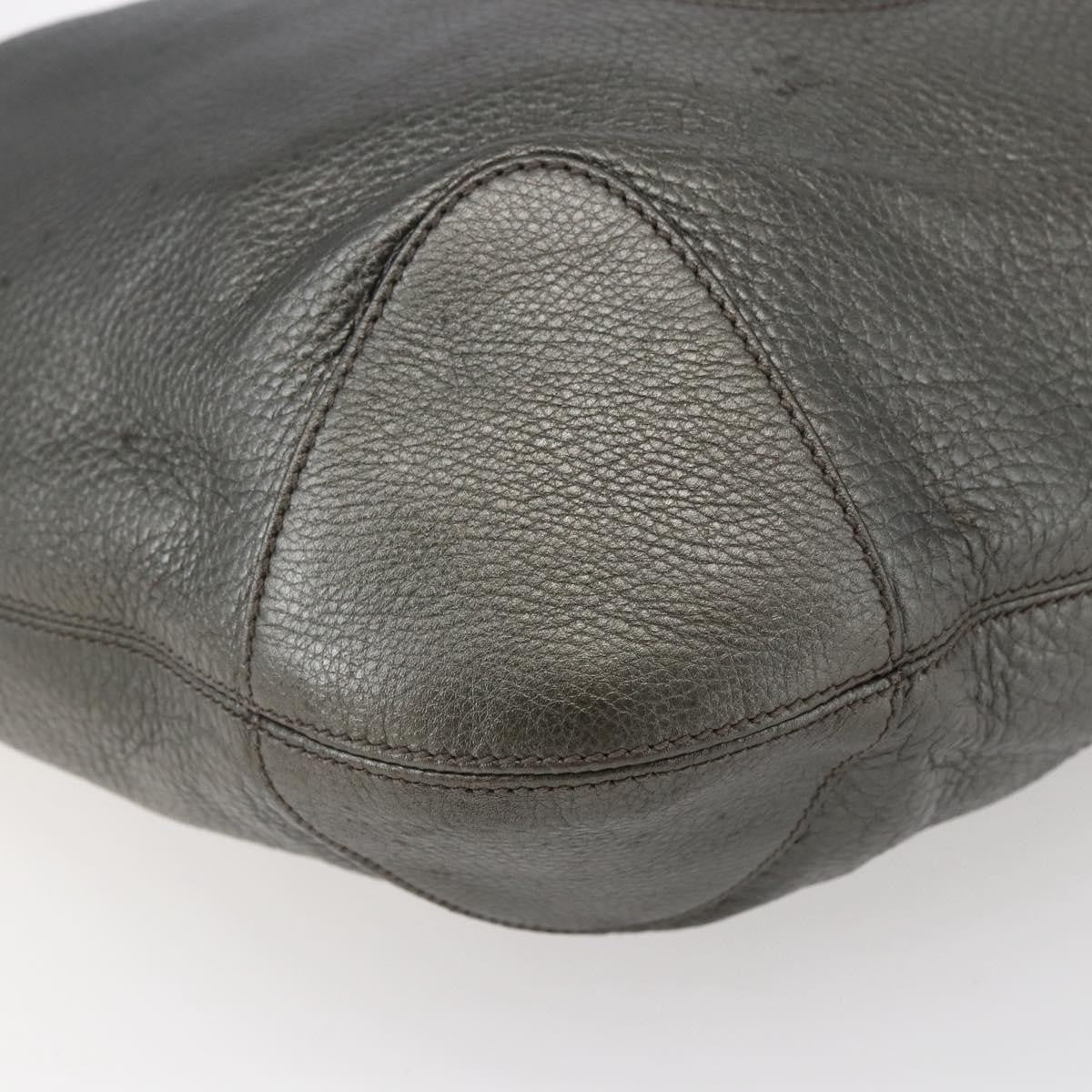 Gucci Soho Chain Hobo Leather Silver Leather Shoulder Bag Bag (Pre-Owned)