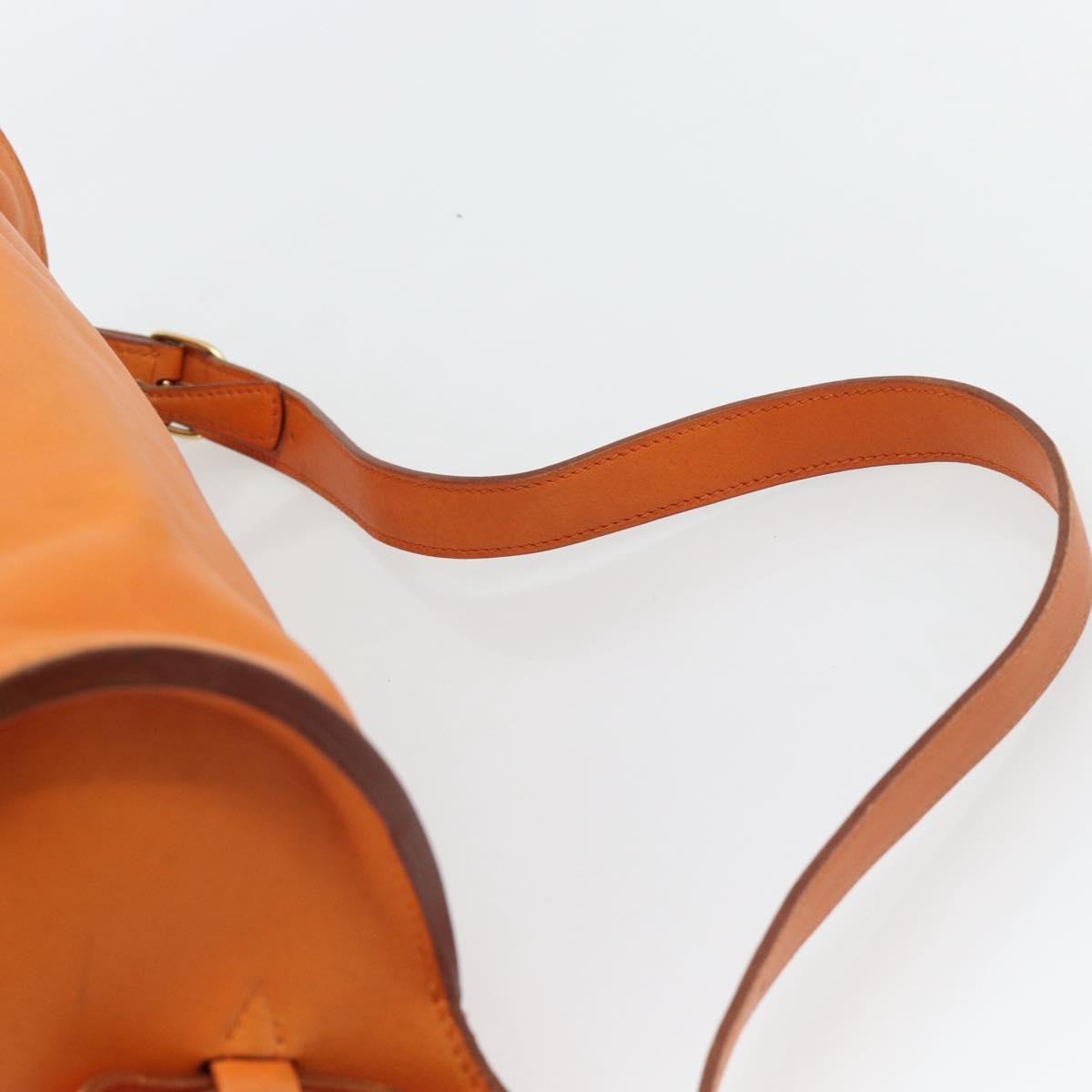Hermes Sac Doremi Leather Orange Leather Shoulder Bag Bag (Pre-Owned)