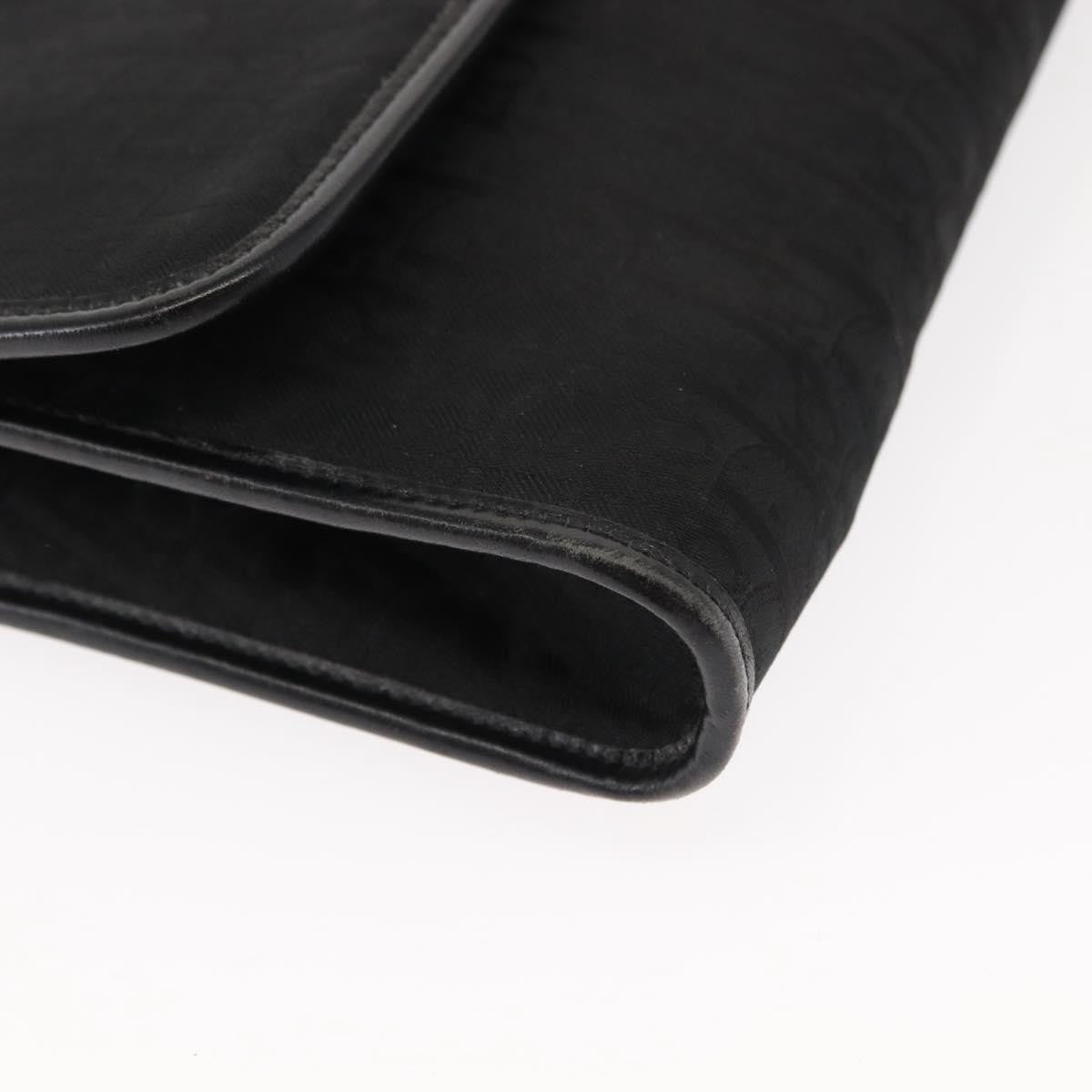Christian Dior Trotter Shoulder Canvas Black Canvas Shoulder Bag Bag (Pre-Owned)