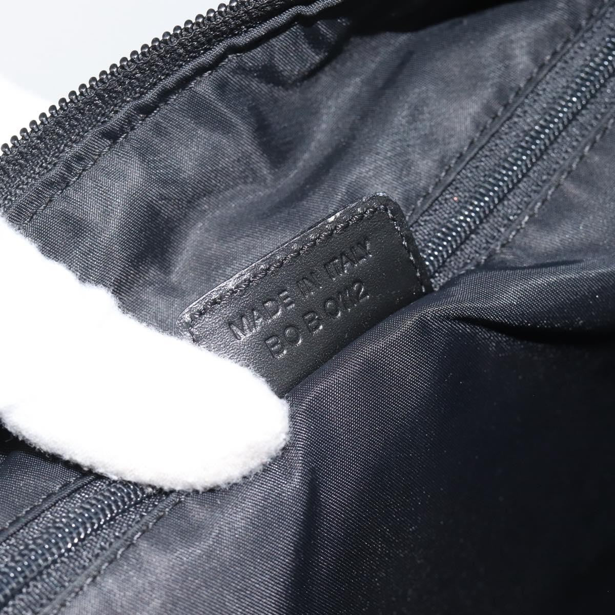 Christian Dior Vintage Trotter Messenger Diorissimo Canvas Black Canvas Shoulder Bag Bag (Pre-Owned)