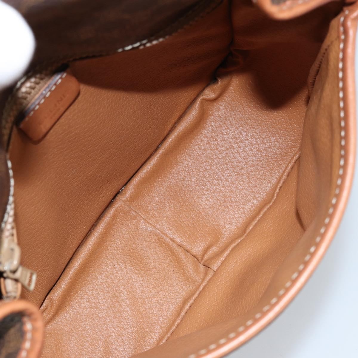 Celine Vintage Macadam Canvas And Leather Brown Pvc Shoulder Bag Bag (Pre-Owned)