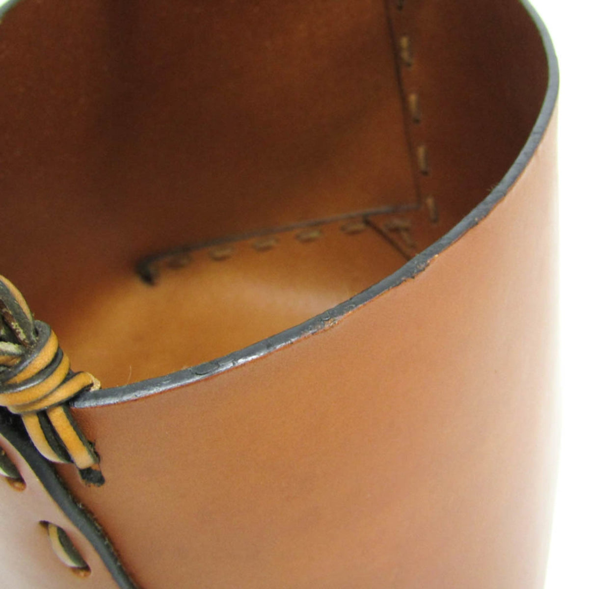 Loewe Gate Top Handle Bucket Anagram Canvas And Leather Brown Leather Handbag (Pre-Owned)