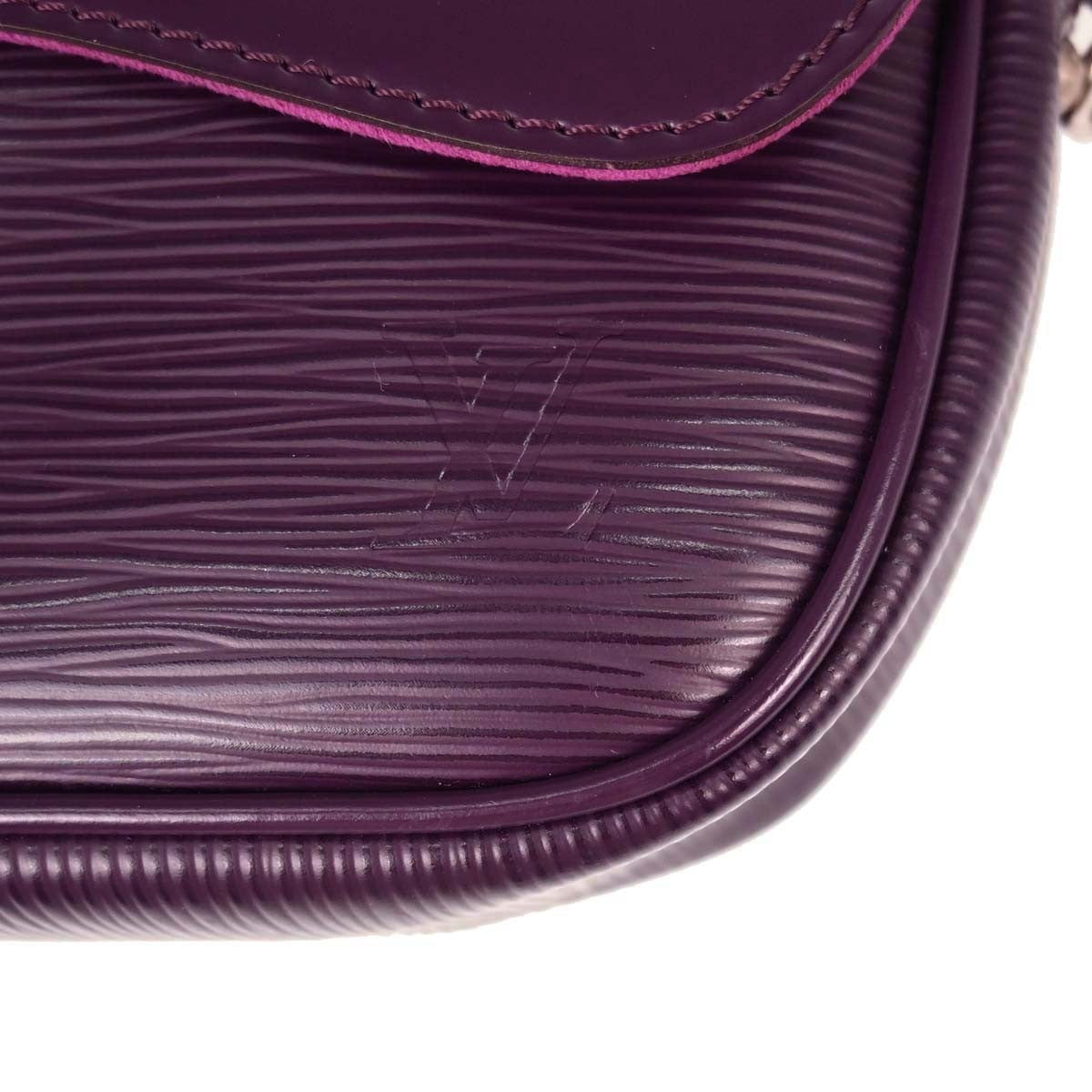 Louis Vuitton Montaigne Clutch Epi Leather Purple Leather Clutche & Pouche Bag (Pre-Owned)