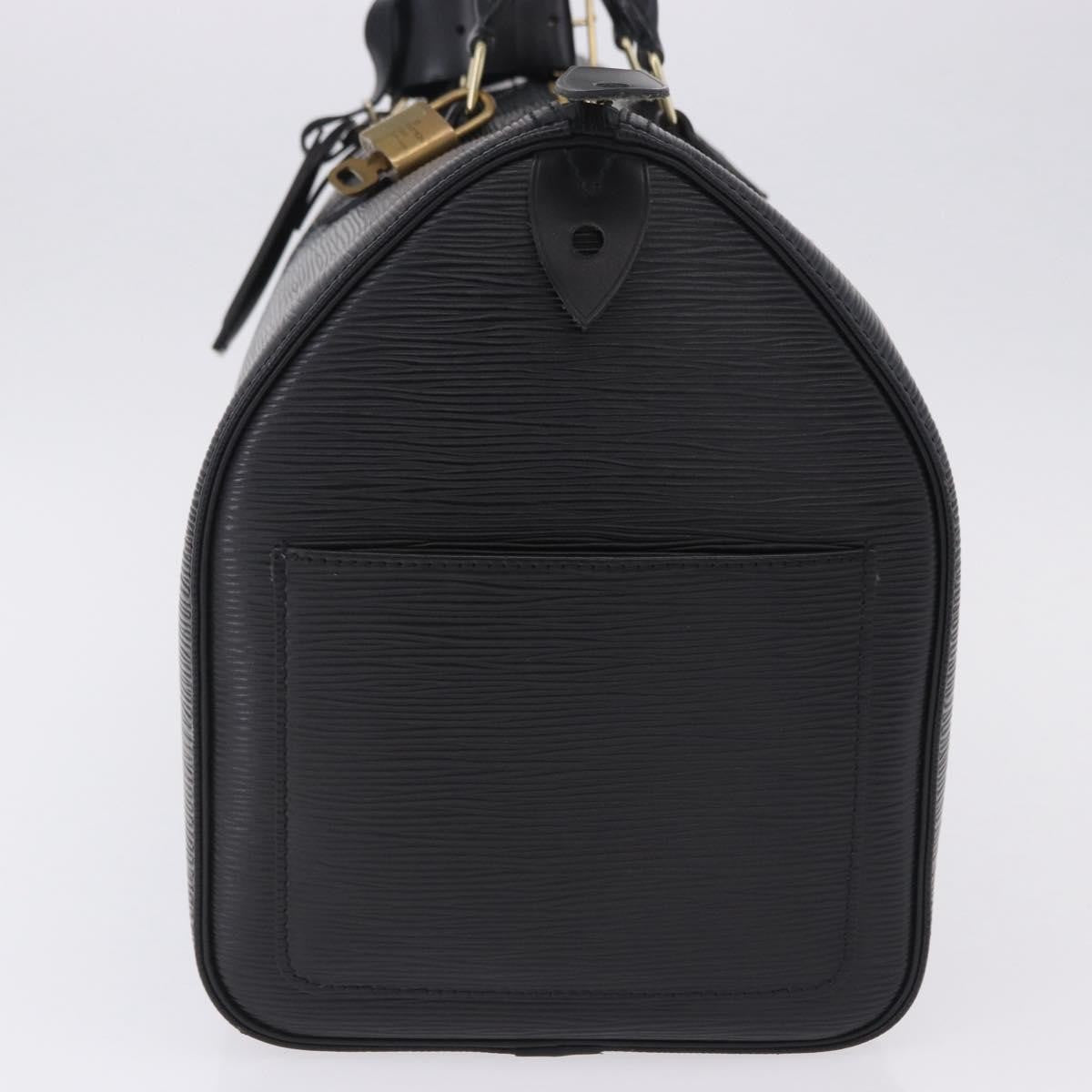 Louis Vuitton Speedy Epi Leather Black Leather Handbag (Pre-Owned)