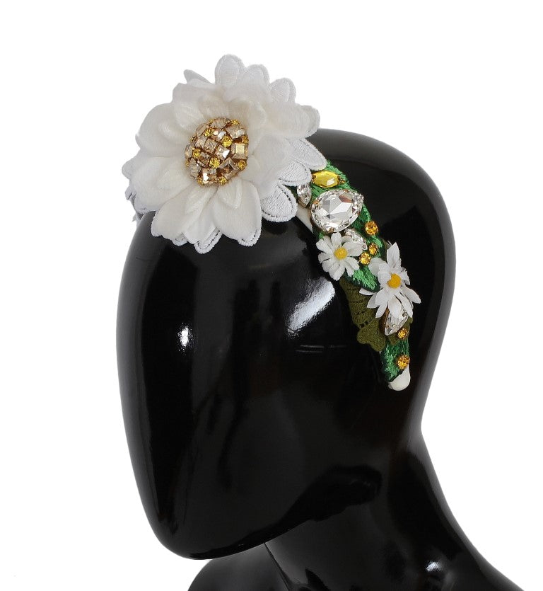 Dolce & Gabbana Sunflower Crystal Luxury Women's Headband