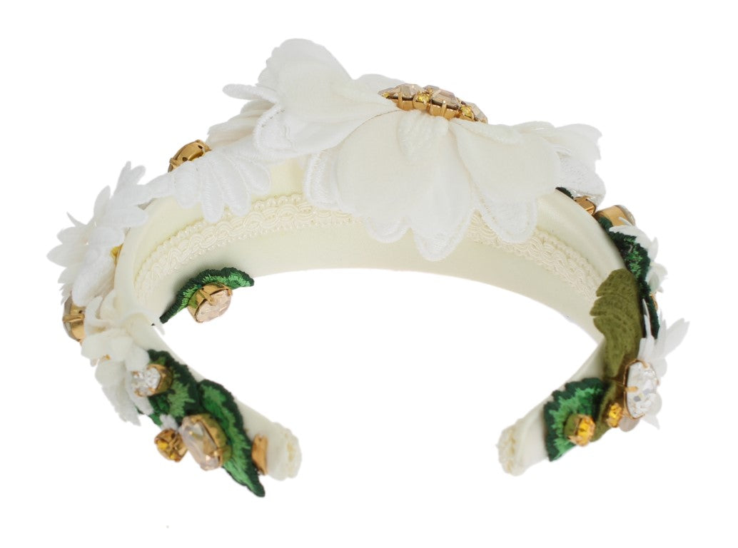 Dolce & Gabbana Sunflower Crystal Luxury Women's Headband