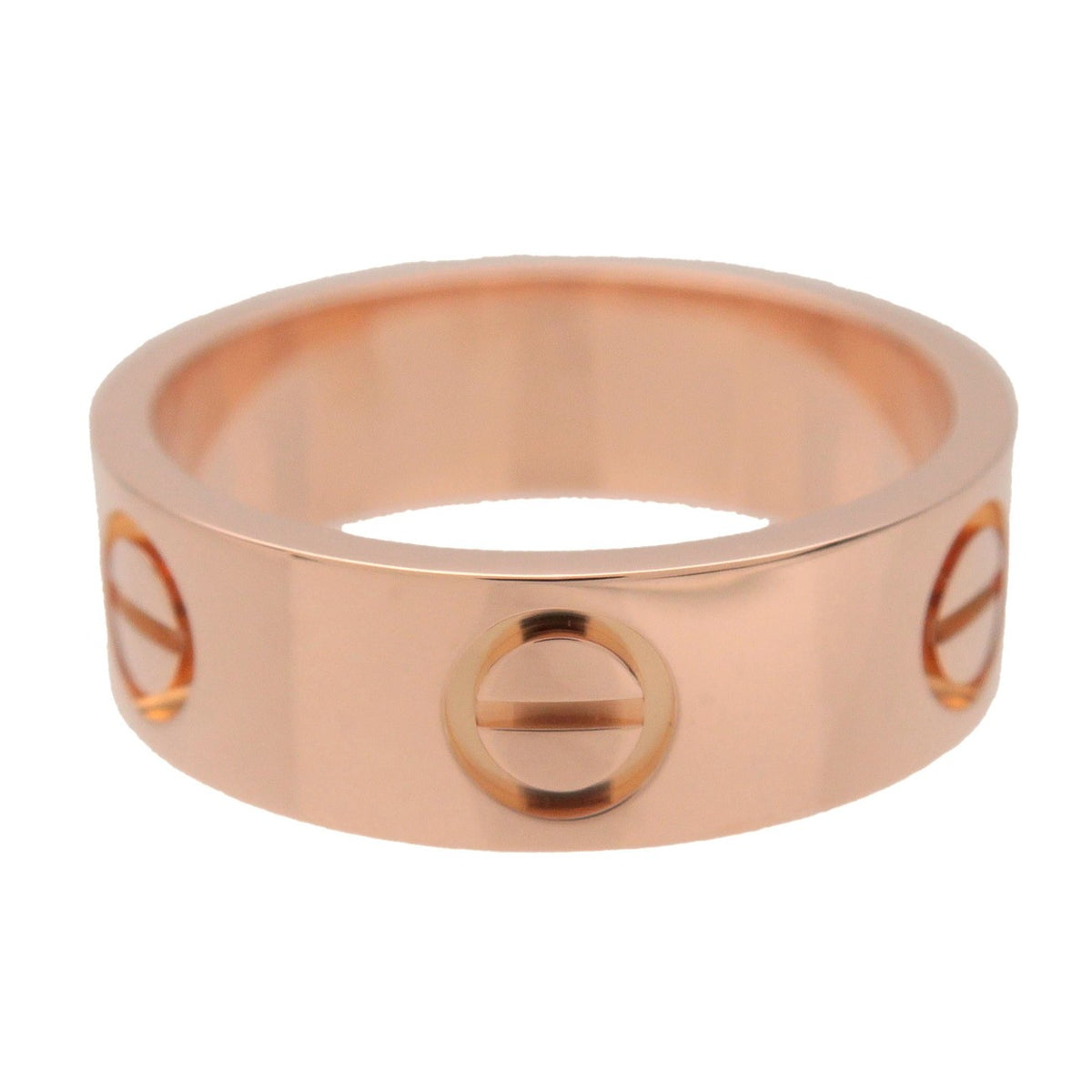 Cartier Love Band 18K Rose Gold Gold Rose_Gold Ring Jewelry (Pre-Owned)