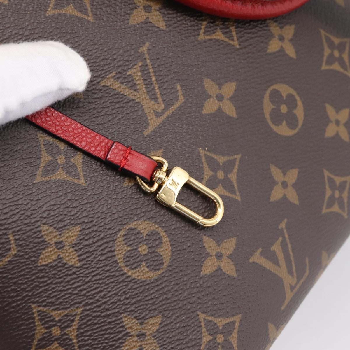 Louis Vuitton Alma Bnb Monogram Canvas With Leather Brown Canvas Handbag (Pre-Owned)