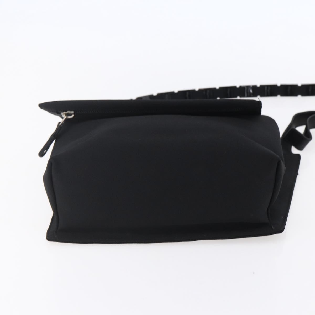 Salvatore Ferragamo Vala Canvas Black Canvas Shoulder Bag Bag (Pre-Owned)