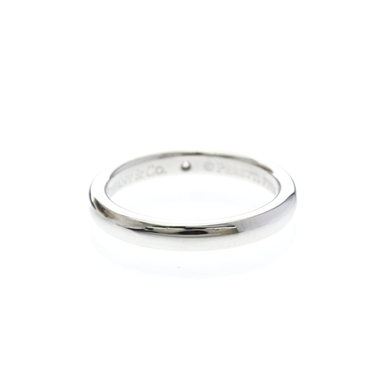Tiffany & Co. Elsa Peretti 11 Diamond Stacking Band Platinum With Diamonds Silver Platinum Ring Jewelry (Pre-Owned)
