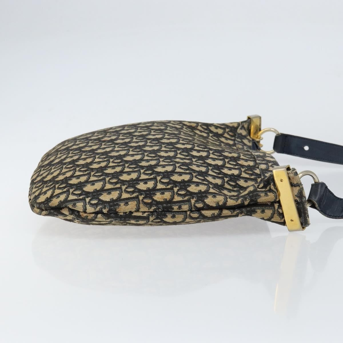 Christian Dior Vintage Trotter Canvas Navy Canvas Shoulder Bag Bag (Pre-Owned)