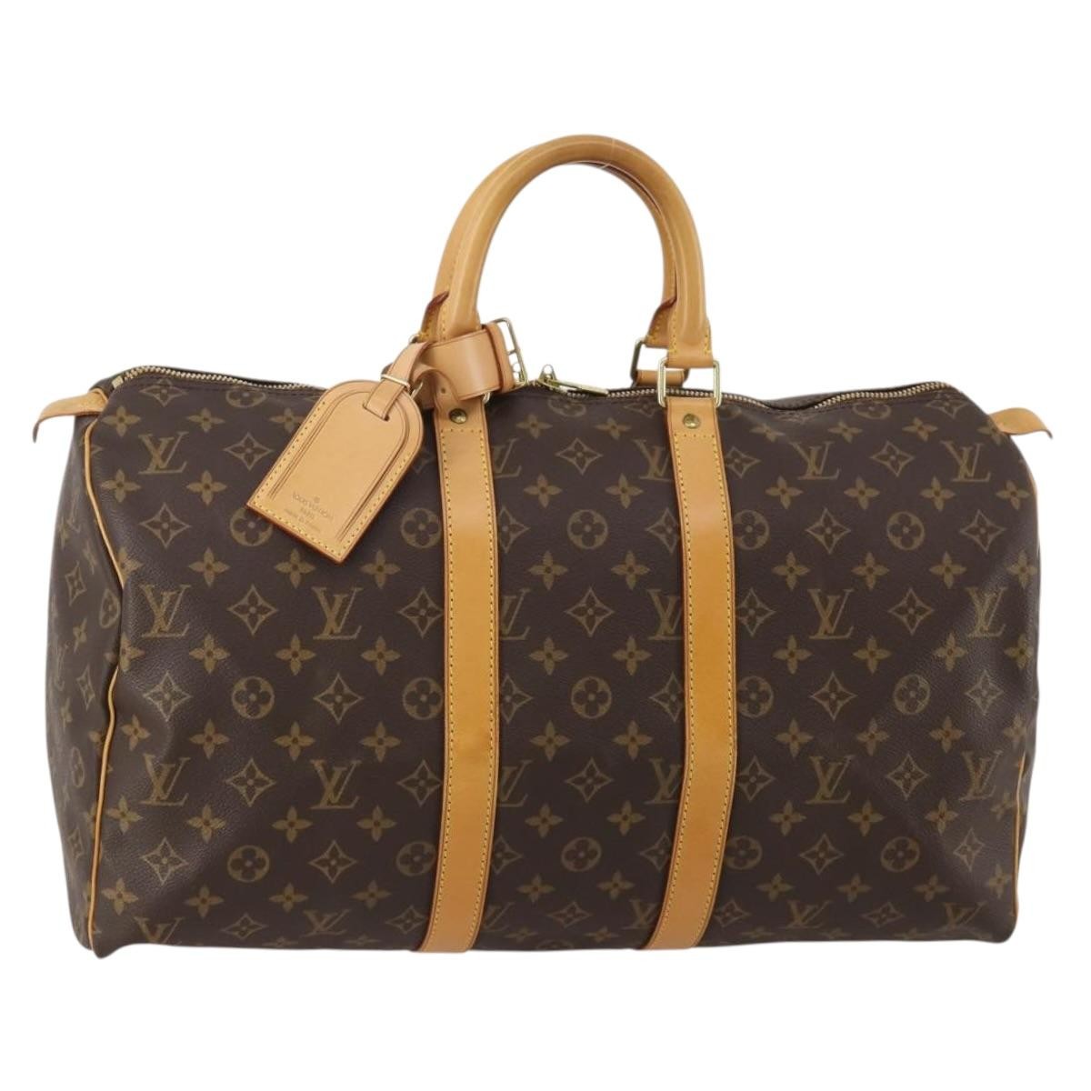 Louis Vuitton Keepall Monogram Canvas Brown Canvas Travel Bag Bag (Pre-Owned)