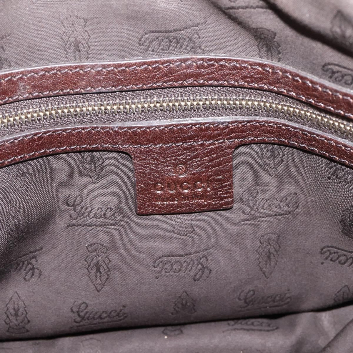 Gucci Britt Convertible Dome Satchel Gg Canvas Beige Canvas Handbag (Pre-Owned)