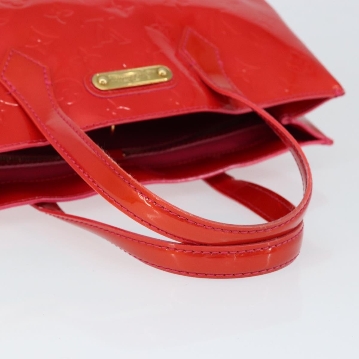 Louis Vuitton Wilshire Monogram Vernis Pink Patent_Leather Handbag (Pre-Owned)