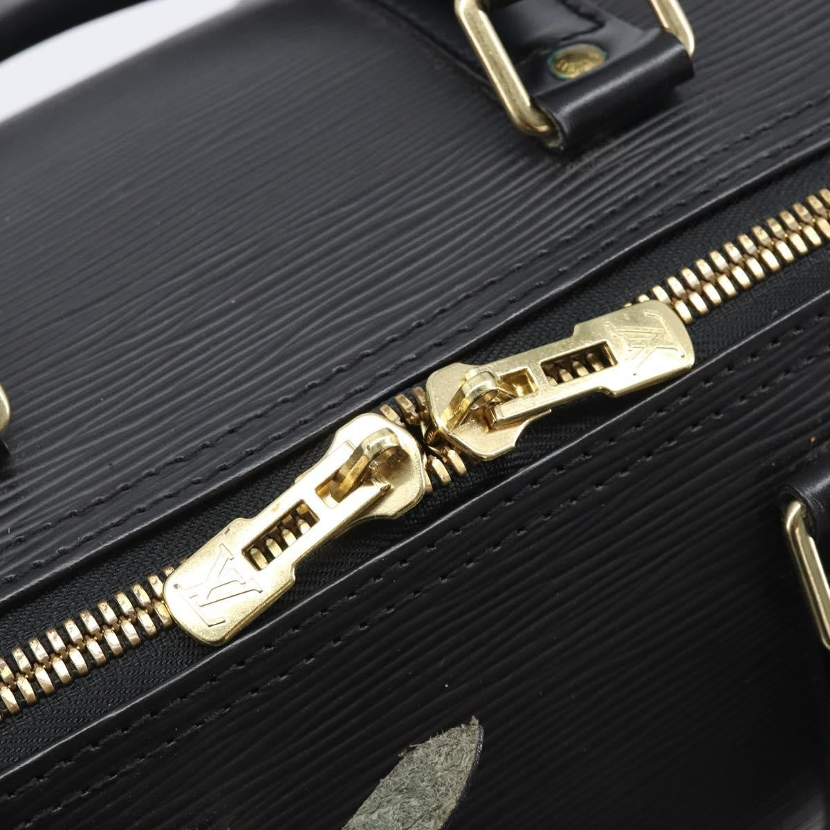 Louis Vuitton Keepall Epi Leather Black Leather Travel Bag Bag (Pre-Owned)