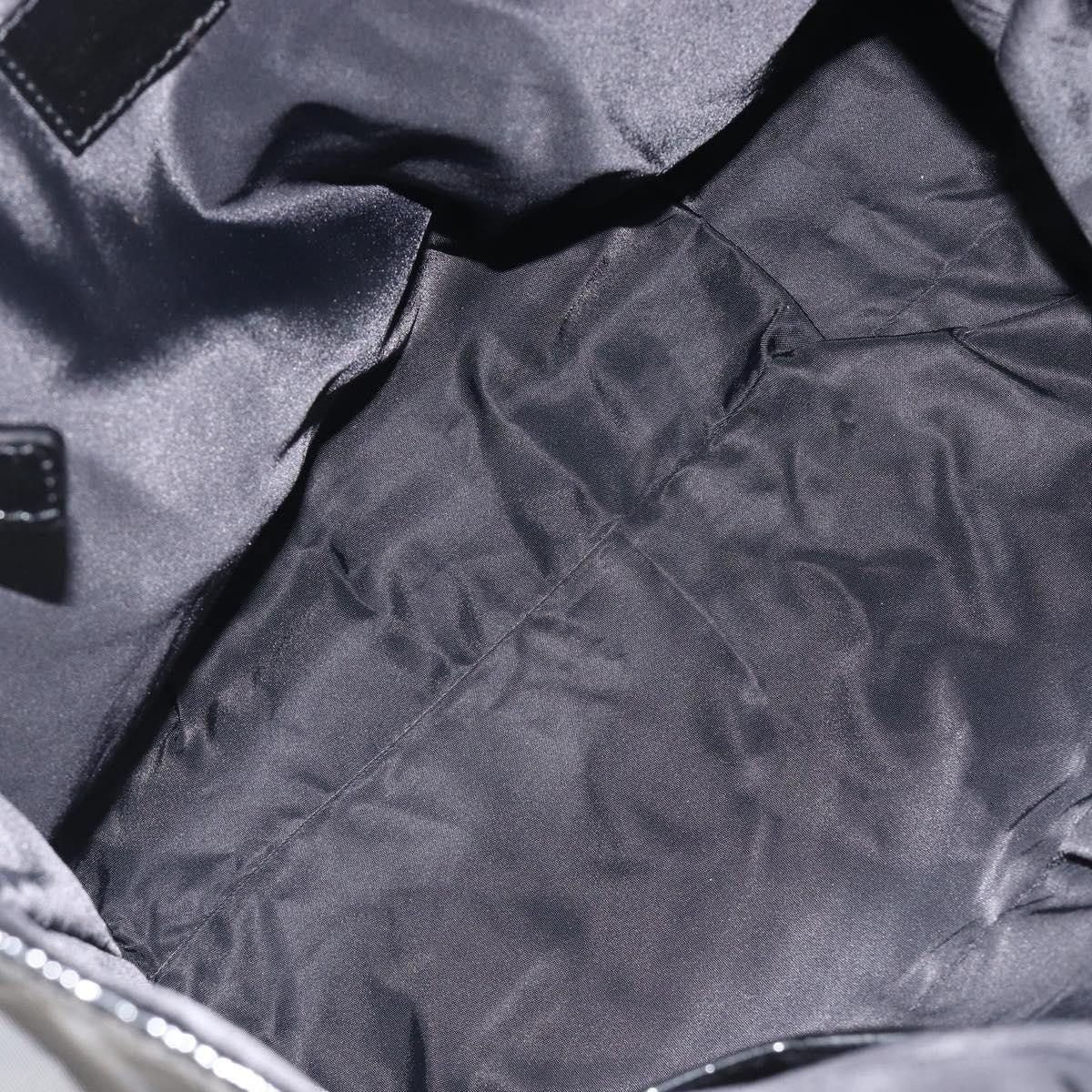 Burberry Nova Check Tote Canvas Check Pattern Black Nylon Handbag (Pre-Owned)