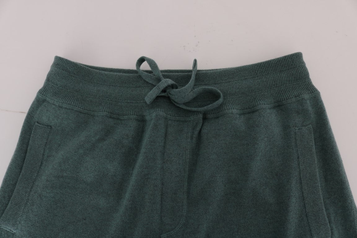 Dolce & Gabbana Green Cashmere Training Men's Pants