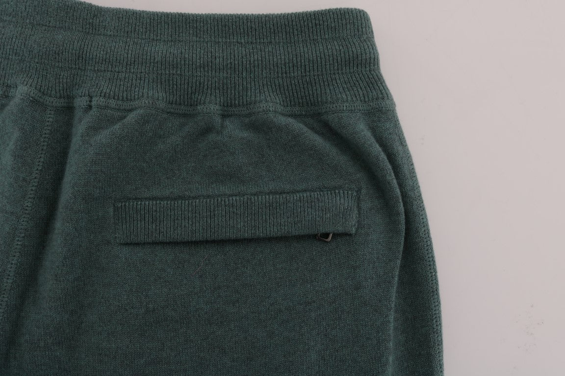 Dolce & Gabbana Green Cashmere Training Men's Pants