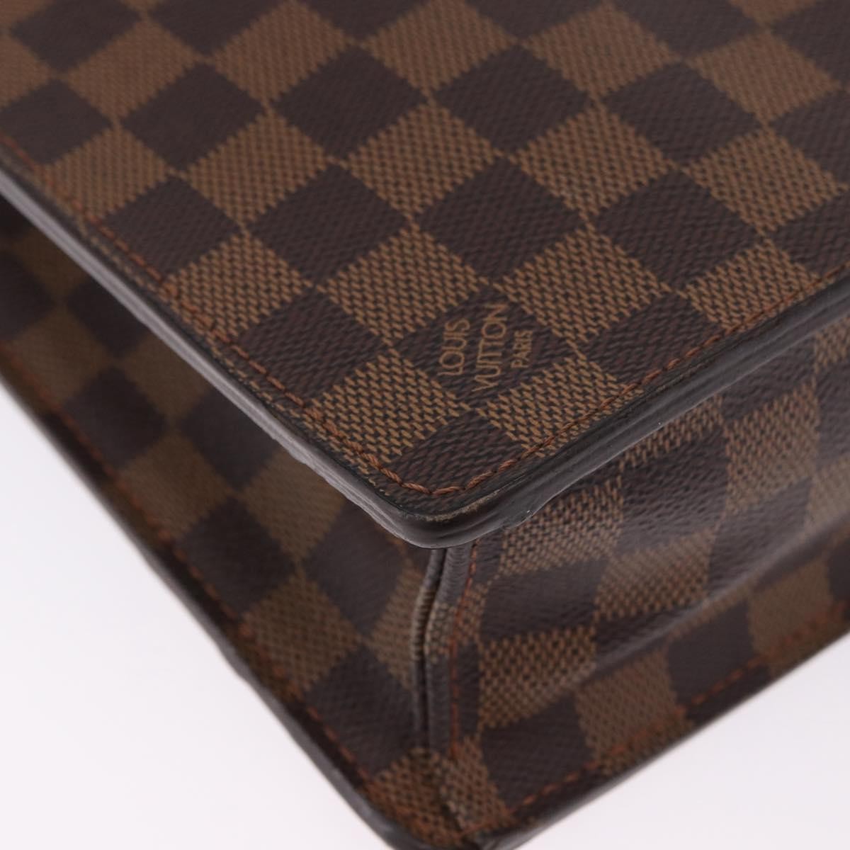 Louis Vuitton Altona Damier Ebene Brown Canvas Briefcase Bag (Pre-Owned)