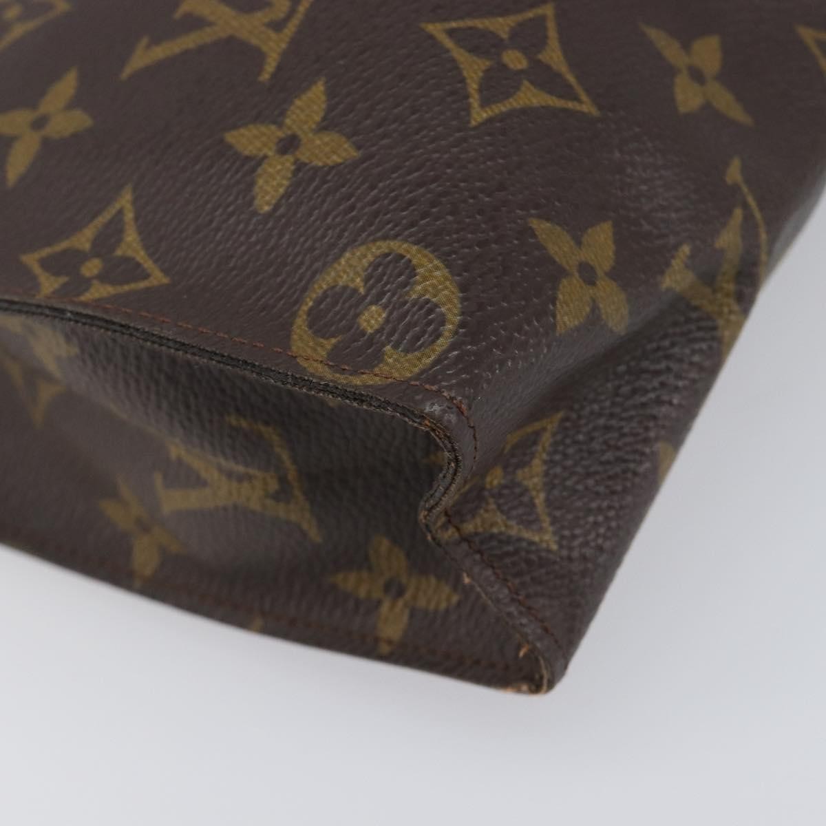 Louis Vuitton Toiletry Pouch Monogram Canvas Brown Canvas Clutche & Pouche Bag (Pre-Owned)