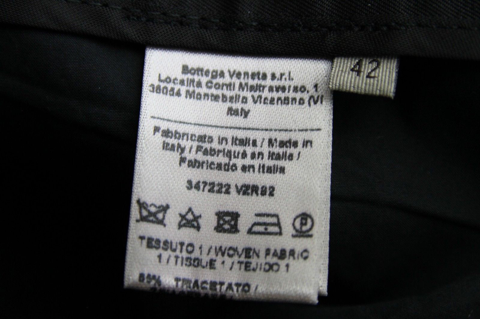 Bottega Veneta Women's Black Triacetate Polyester Dress Pant (42)