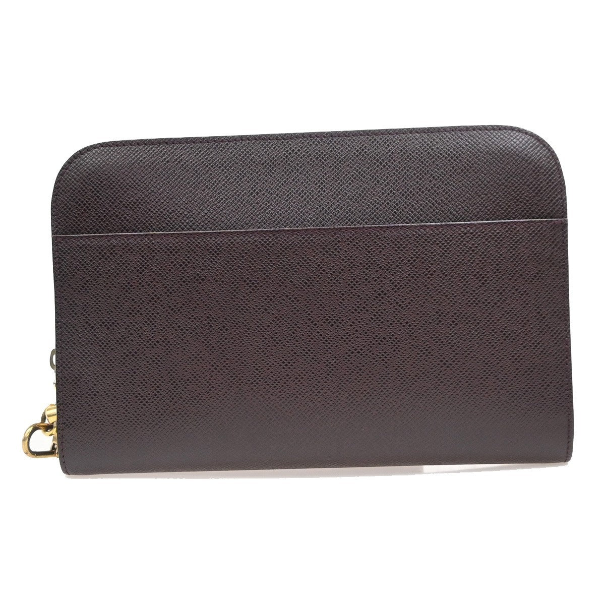 Louis Vuitton Pochette Baikal Clutch Taiga Leather Burgundy Leather Clutche & Pouche Bag (Pre-Owned)