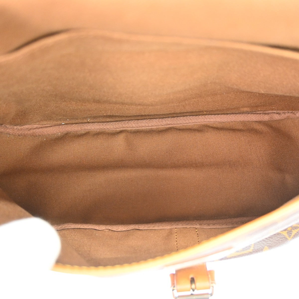 Louis Vuitton Saumur Monogram Canvas Brown Canvas Shoulder Bag Bag (Pre-Owned)