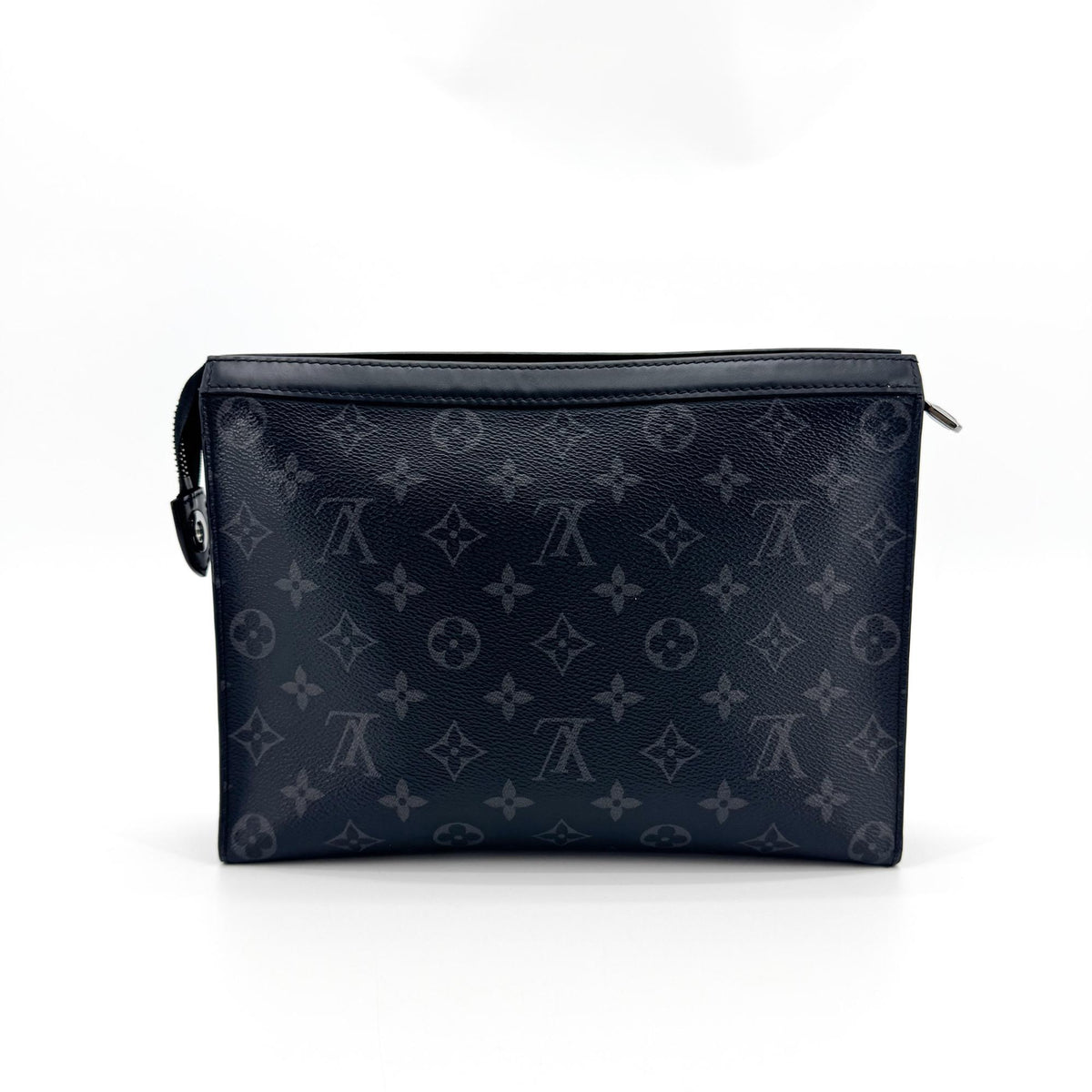 Louis Vuitton Pochette Voyage Reverse Monogram Eclipse Canvas Black Canvas Clutche & Pouche Bag (Pre-Owned)