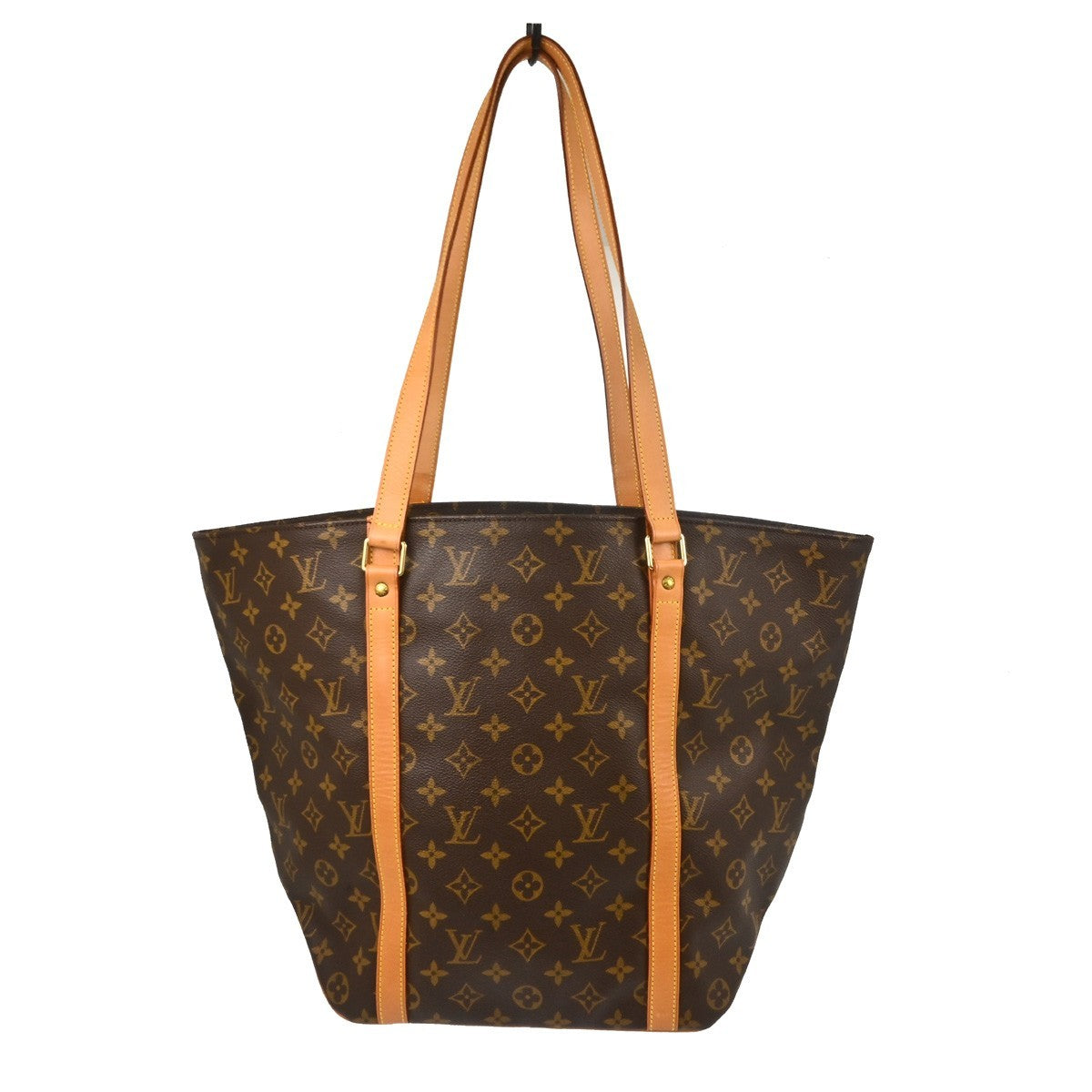 Louis Vuitton Shopping Sac Monogram Canvas Brown Canvas Tote Bag Bag (Pre-Owned)