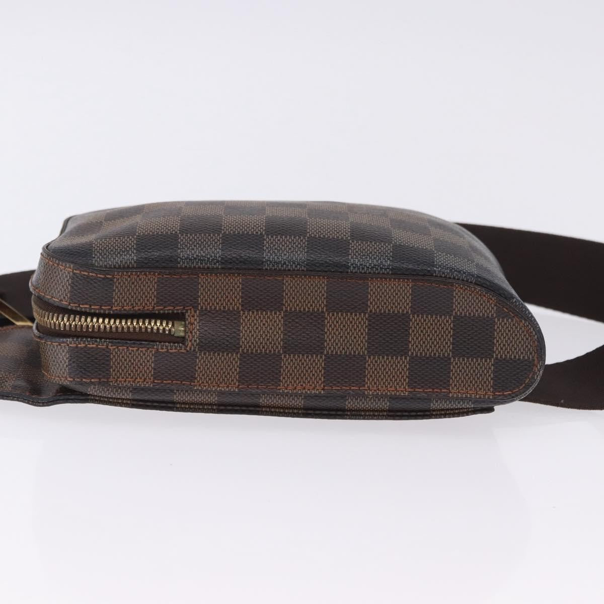 Louis Vuitton Geronimos Waist Damier Ebene Brown Canvas Shoulder Bag Bag (Pre-Owned)