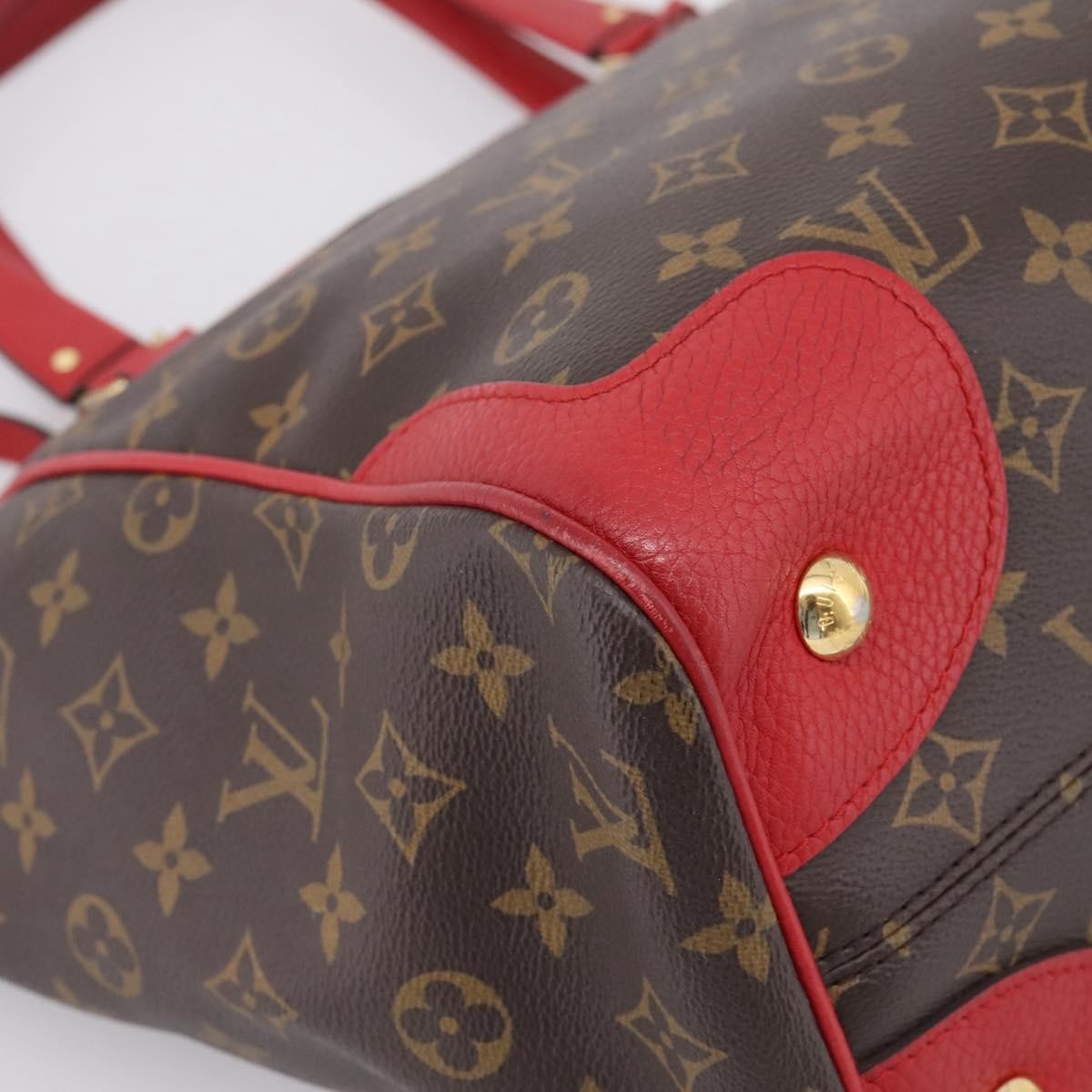 Louis Vuitton Estrela Nm Monogram Canvas With Leather Brown Canvas Handbag (Pre-Owned)