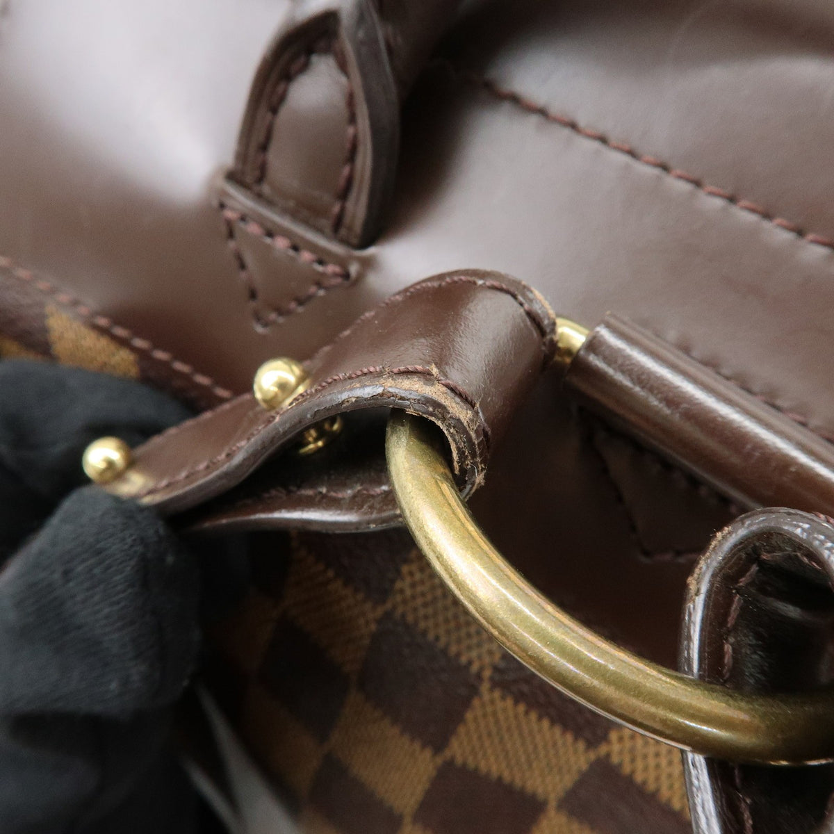 Louis Vuitton Soho Damier Brown Canvas Backpack Bag (Pre-Owned)
