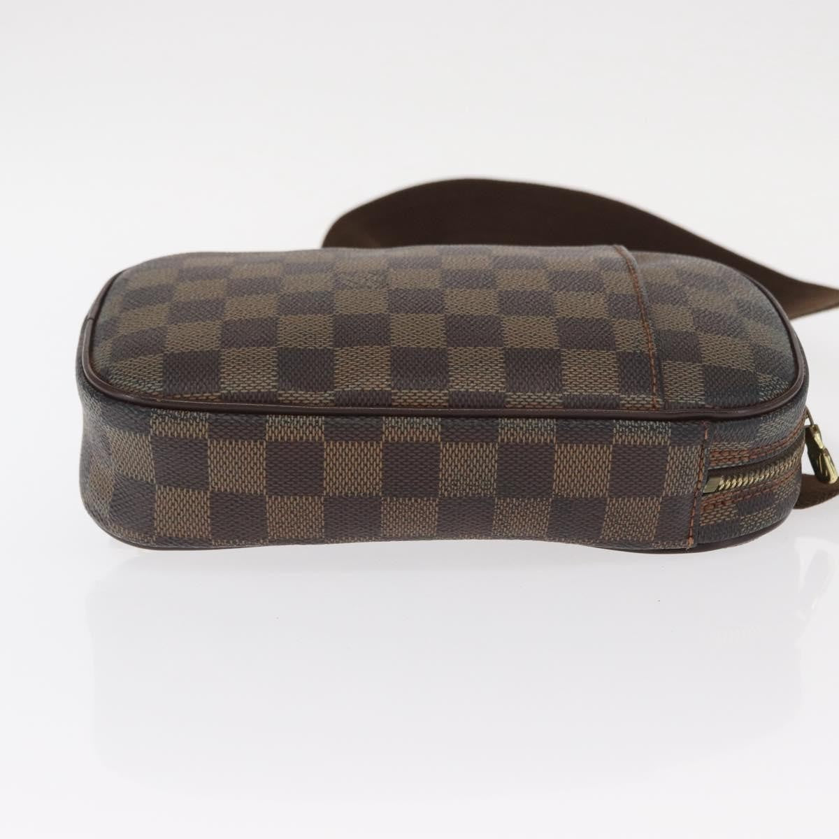 Louis Vuitton Pochette Gange Damier Brown Canvas Clutche & Pouche Bag (Pre-Owned)