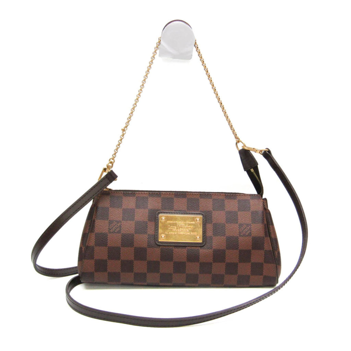 Louis Vuitton Eva Damier Brown Canvas Handbag (Pre-Owned)