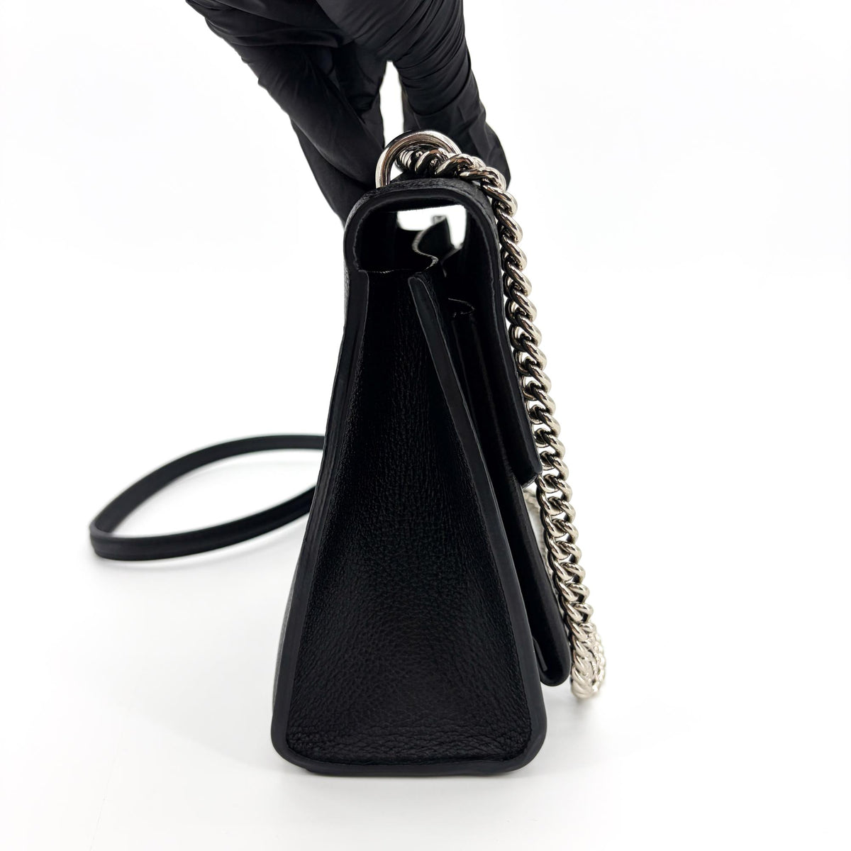 Louis Vuitton Mylockme Monochrome Leather Black Leather Handbag (Pre-Owned)