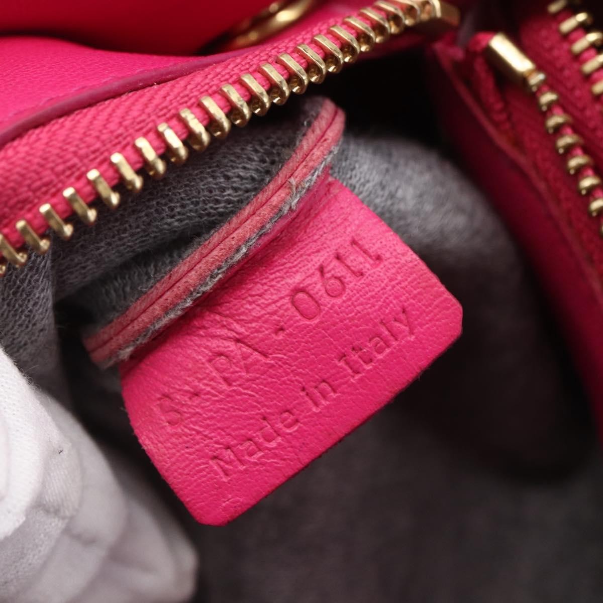 Celine Trio Leather Pink Leather Shoulder Bag Bag (Pre-Owned)