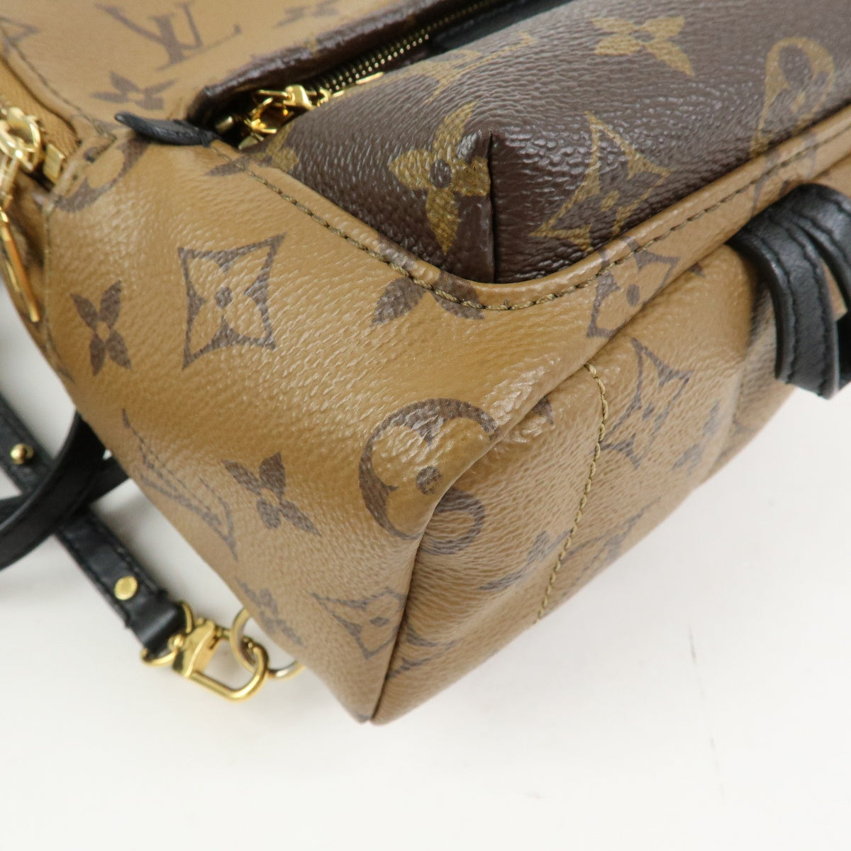 Louis Vuitton Palm Springs Reverse Monogram Canvas Brown Canvas Backpack Bag (Pre-Owned)