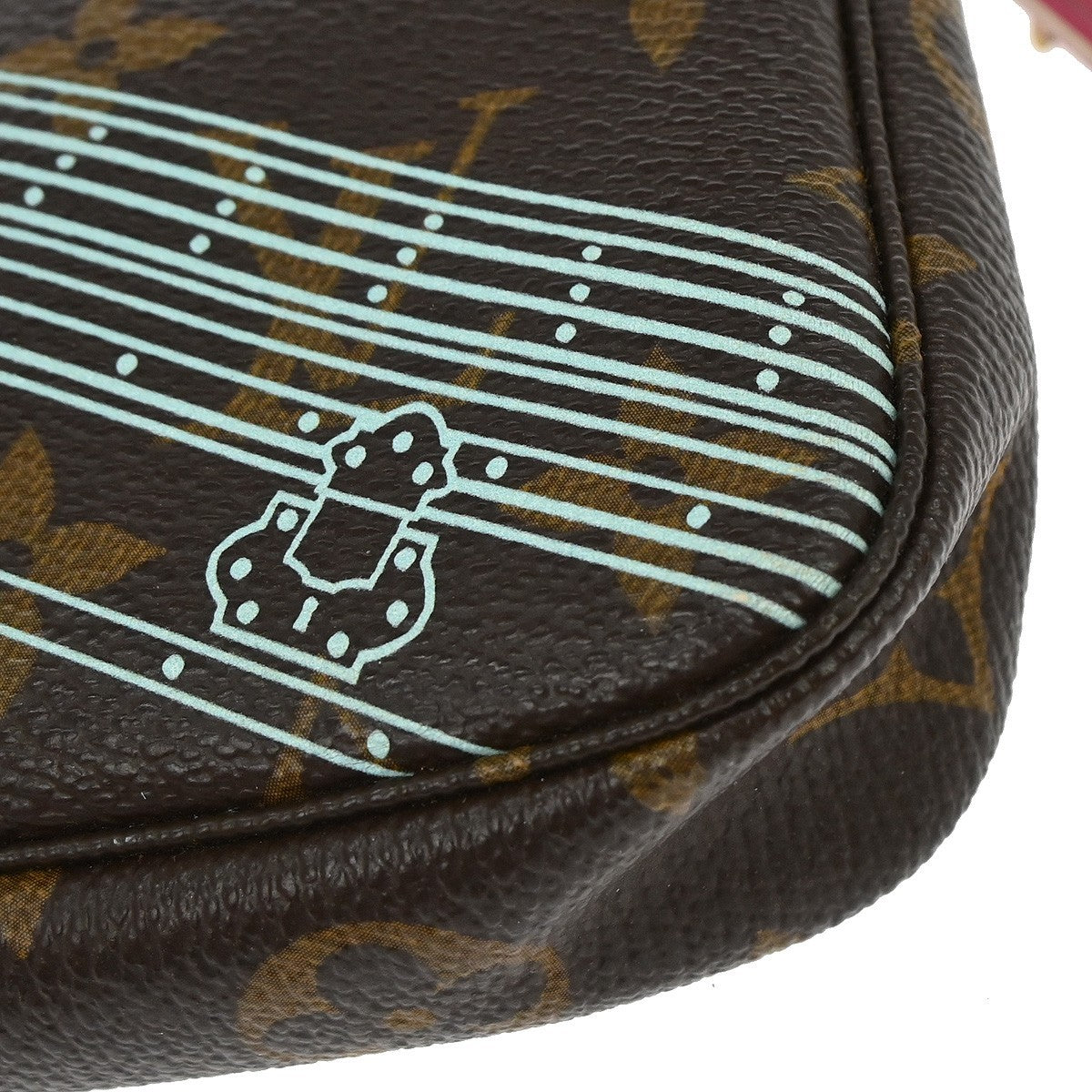 Louis Vuitton Mini Pochette Limited Brown Canvas Clutche & Pouche Bag (Pre-Owned)