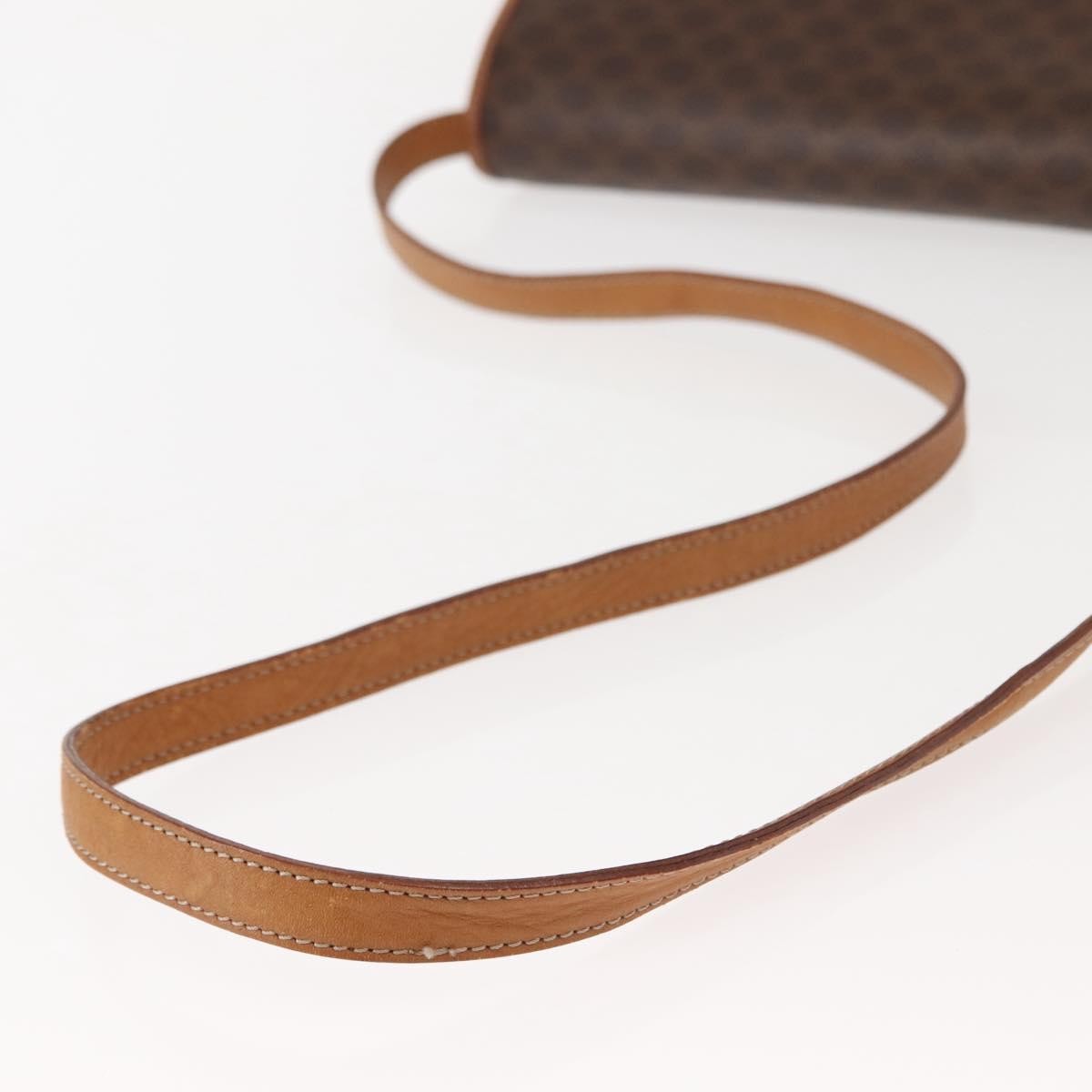 Celine Vintage Macadam Canvas Brown Canvas Shoulder Bag Bag (Pre-Owned)
