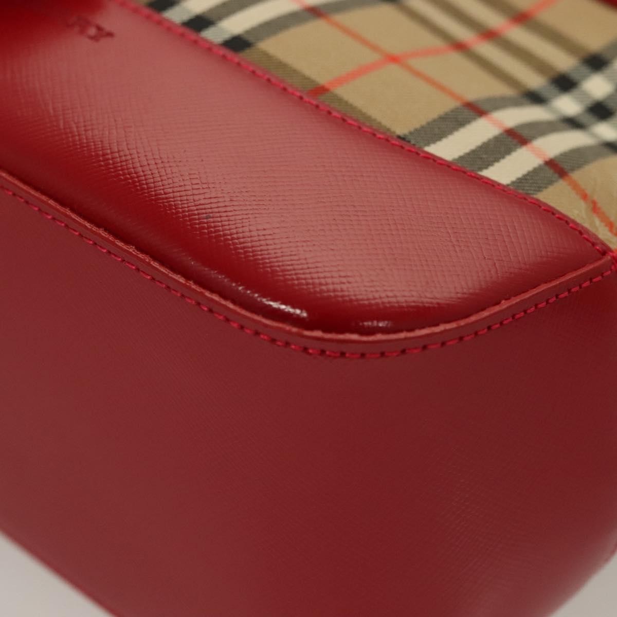 Burberry Nova Check Nova Check Canvas And Leather Beige Canvas Handbag (Pre-Owned)