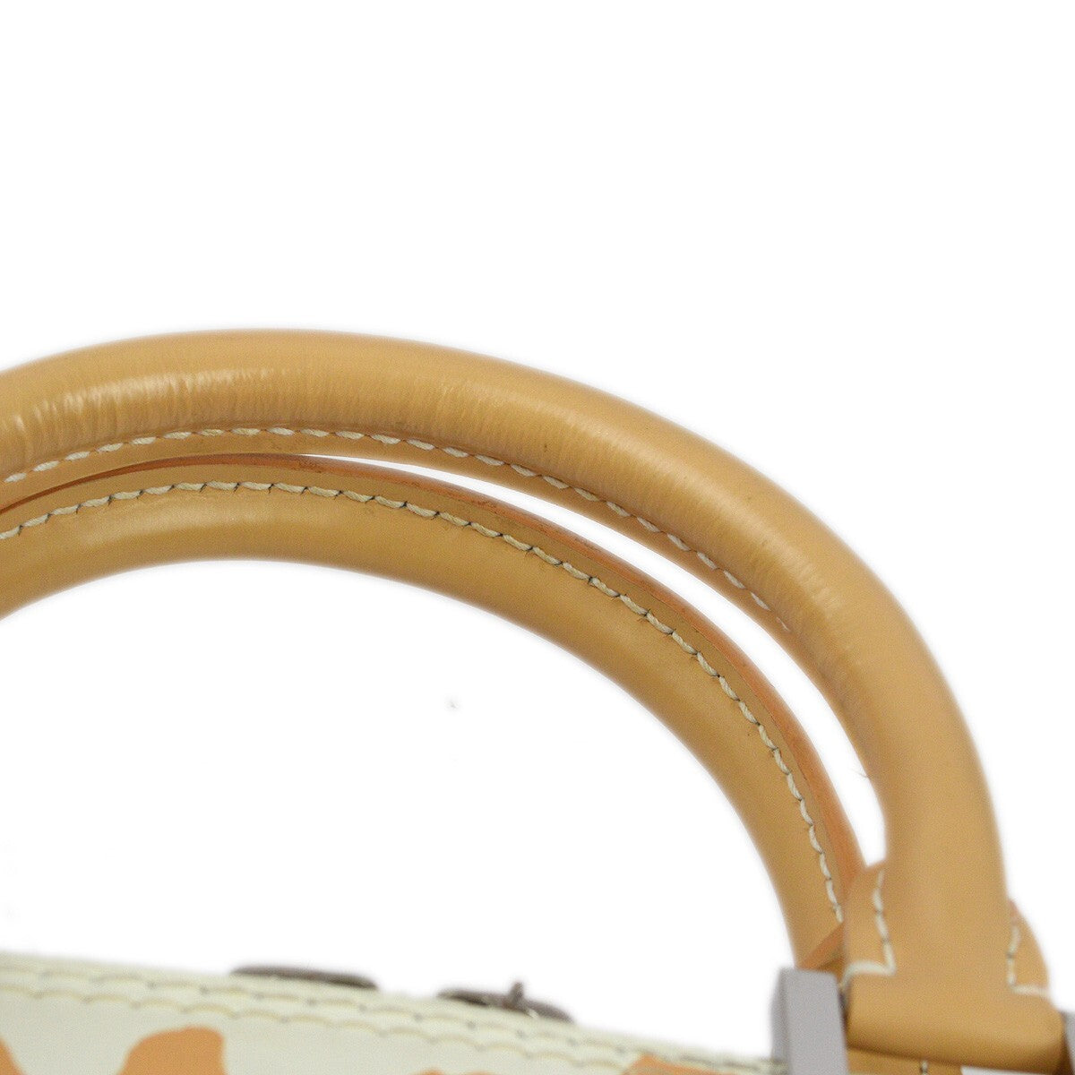 Louis Vuitton Alma Limited Edition Graffiti Leather Beige Leather Handbag (Pre-Owned)