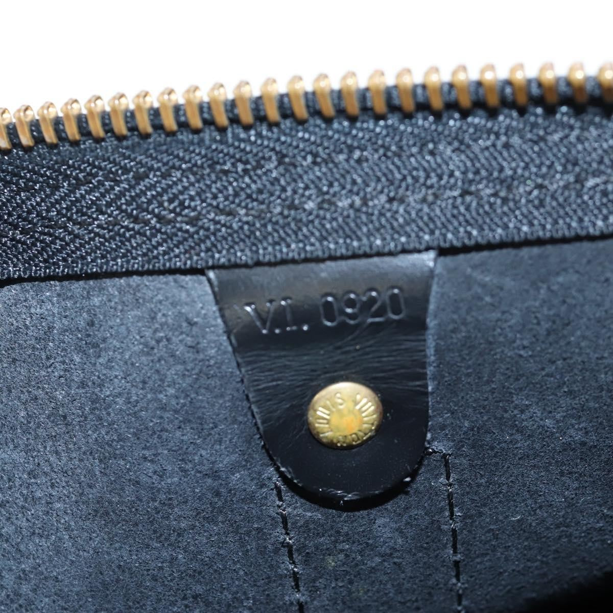 Louis Vuitton Keepall Epi Black Leather Travel Bag Bag (Pre-Owned)