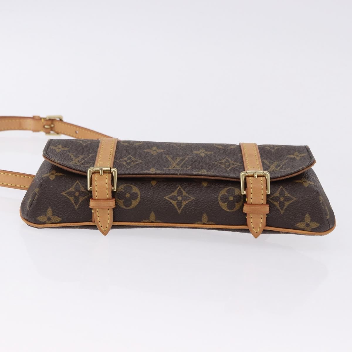 Louis Vuitton Marelle Waist Monogram Canvas Brown Canvas Handbag (Pre-Owned)