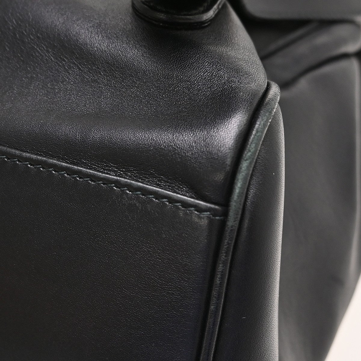 Gucci Backpack Leather Black Leather Backpack Bag (Pre-Owned)