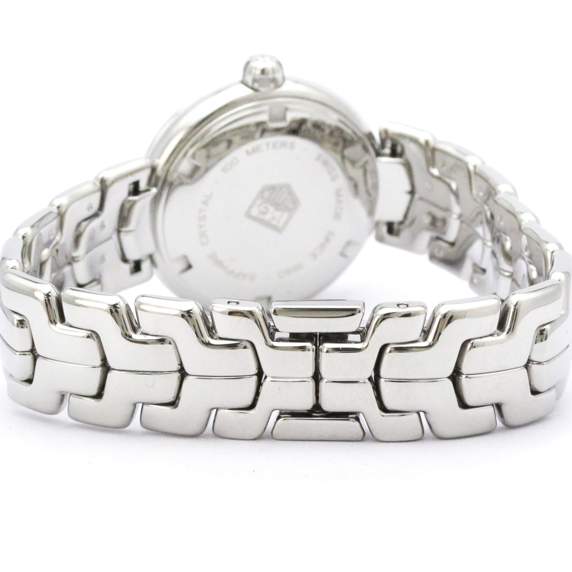 Tag Heuer Link Quartz Stainless Steel With Diamond Bezel And Markers Watch (Pre-Owned)